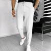 Four Seasons New Men's Waffle European and American Independent Station Foreign Trade Drawstring Sports Men's Casual Pants