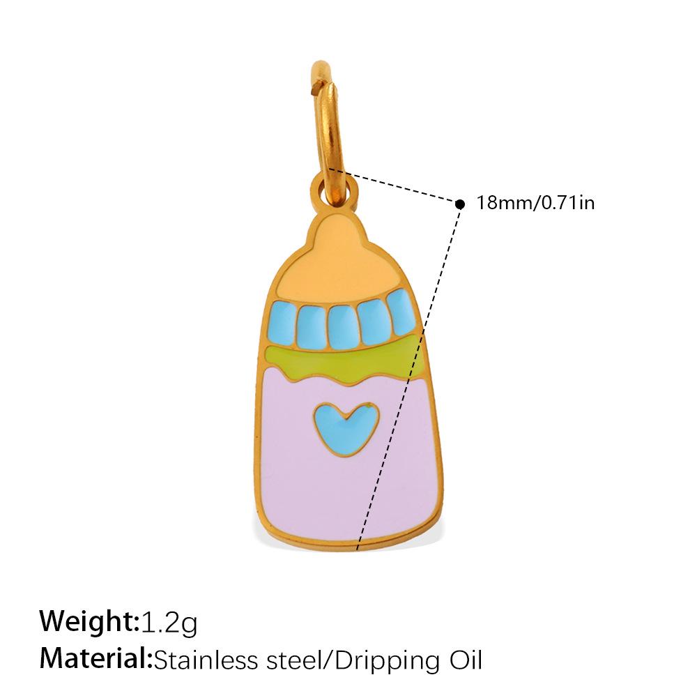 Colorful Enamel Beverage Pendant - Sweet Girl Fashion Jewelry