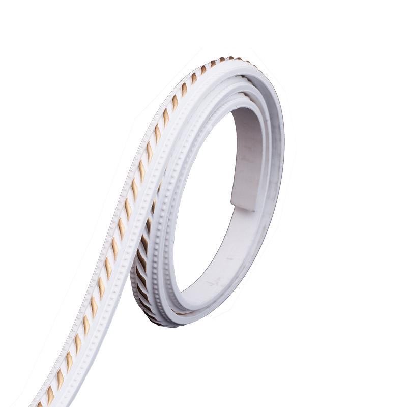 PVC Self-adhesive Flexible Molding Trim Frame Ceiling Mirror Frame Edging TV Background Wall Decor Colorful Durable Eco-friendly (White,S:1.2cm*0.6cm*5m) белый