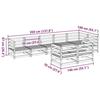 VidaXL Salon de jardin 8 pcs bois de pin massif 3299500