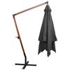 vidaXL Ampelschirm mit Mast Anthrazit 3x3 m Massivholz Tanne