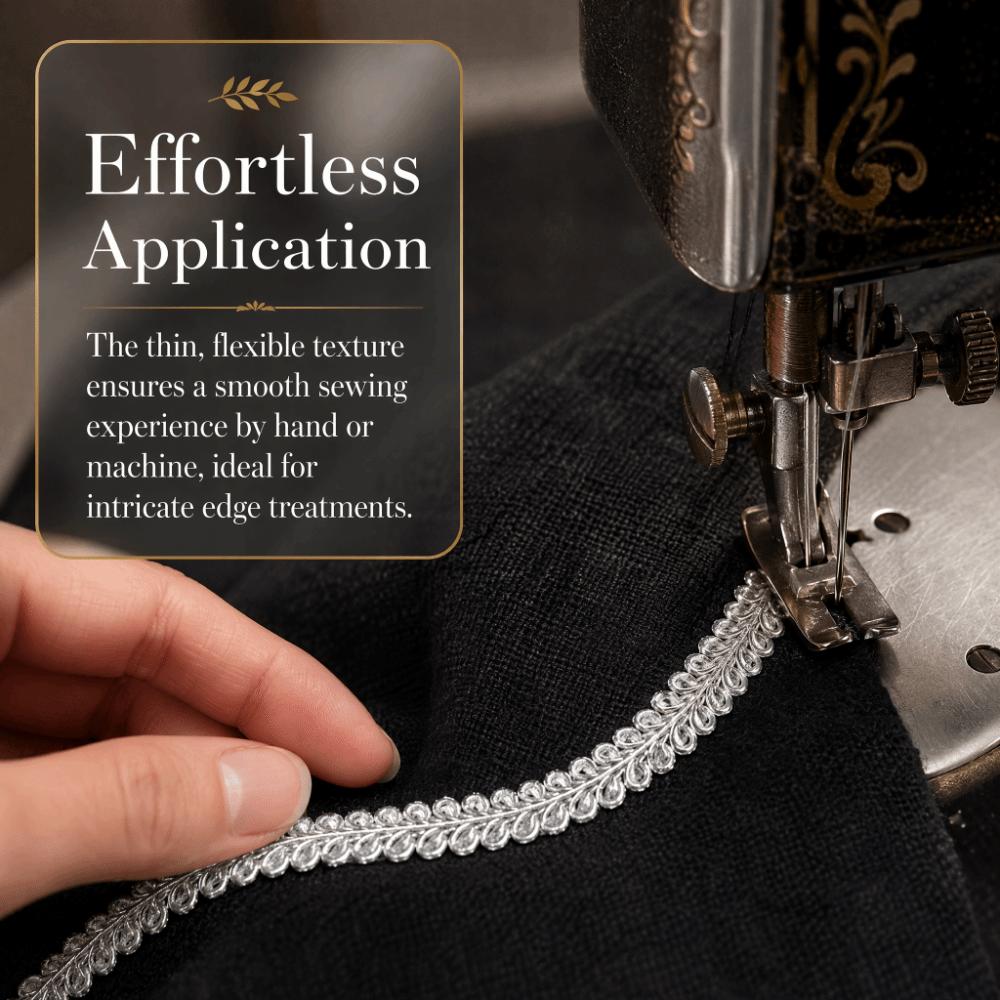 Centipede Design Herringbone Lace Trim Garment Accessory Lace  Garment Bound Work