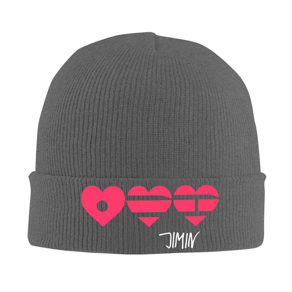 Arirang Heart-Jimin Knitted Caps Women's Unisex's Beanies Winter Hat Acrylic Warm Caps
