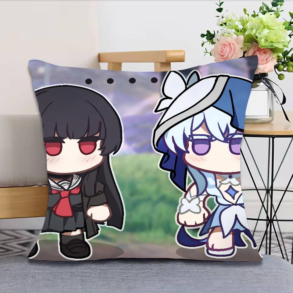 XL Fashion Wuthering Waves Gaming Kawaii HOT Pretty Girl Chisa Pillow CoversSofa Decorative Home Printing Cute Cushion Cover