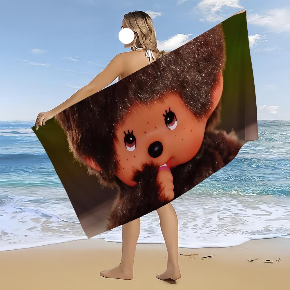 Cartoon M-Monchhichi-S Towel Beach Bath Quick-Drying Lightweight Portable Sauna Camping Swim Pool Travel