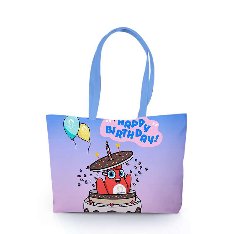 Paris 2024 Sports Competition Mascot Phryge Large Capacity Pu Material  Handbag