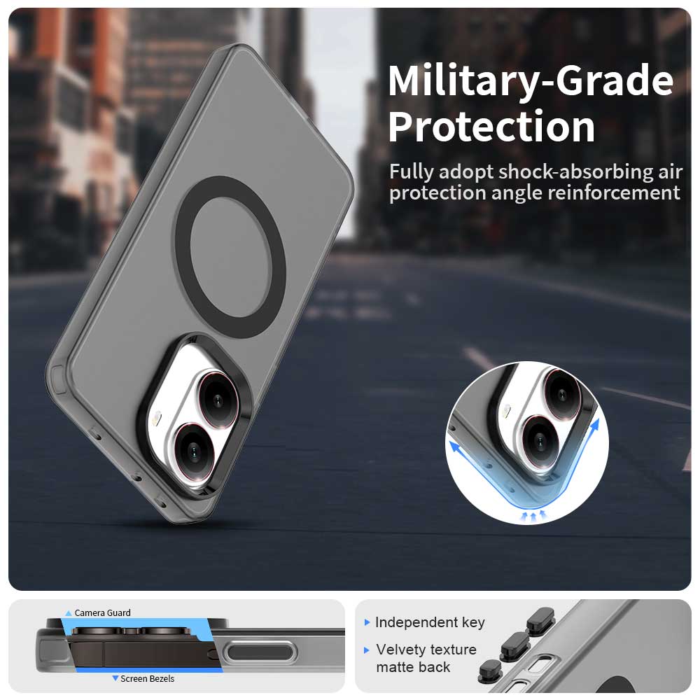 Magnetic Wireless Charging Case For Xiaomi Poco X7 Pro X6 Pro 5G Cover Candy Colors Transparent Back Shell