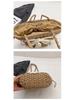 2025 Summer Pastoral Straw Woven Shoulder Bag - Perfect for Seaside and Beach Vacations