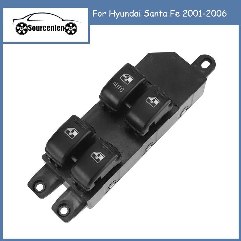 

Электрический переключатель стеклоподъемника для Hyundai Santa Fe 2001-2006 OE 93570-26100 9357026100