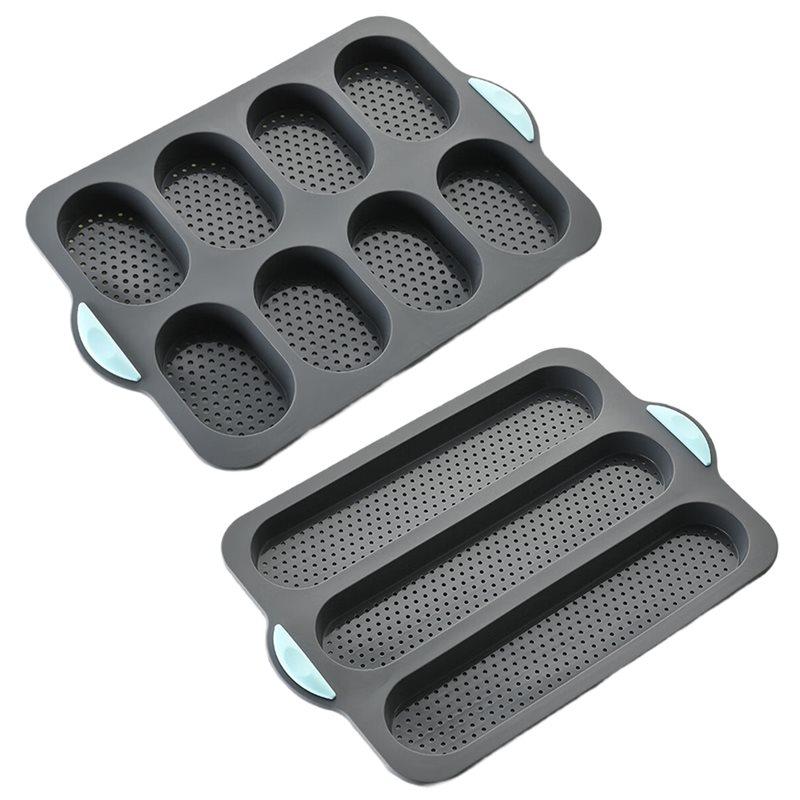 

2025 Trend Bake Tray Silicone Anti-Scalding Non-Stick Baking Mold Restaurant Bread Food Mould Grade Oven Tool Kitchen Accessorie