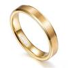 Gold-Toned Tungsten Ring, 4MM Wide, US Sizes 5-12