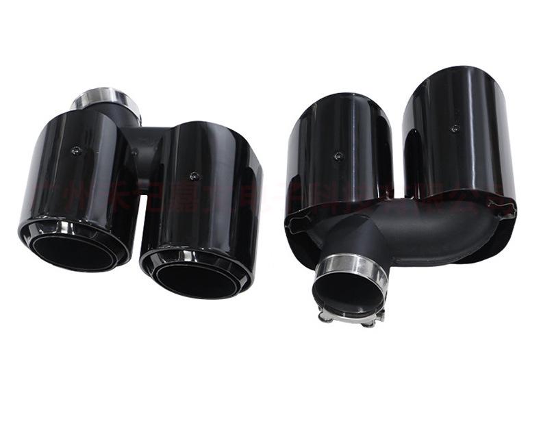 14-24 Porsche Macan Quad Sport Exhaust System with Triple Muffler Tailpipe