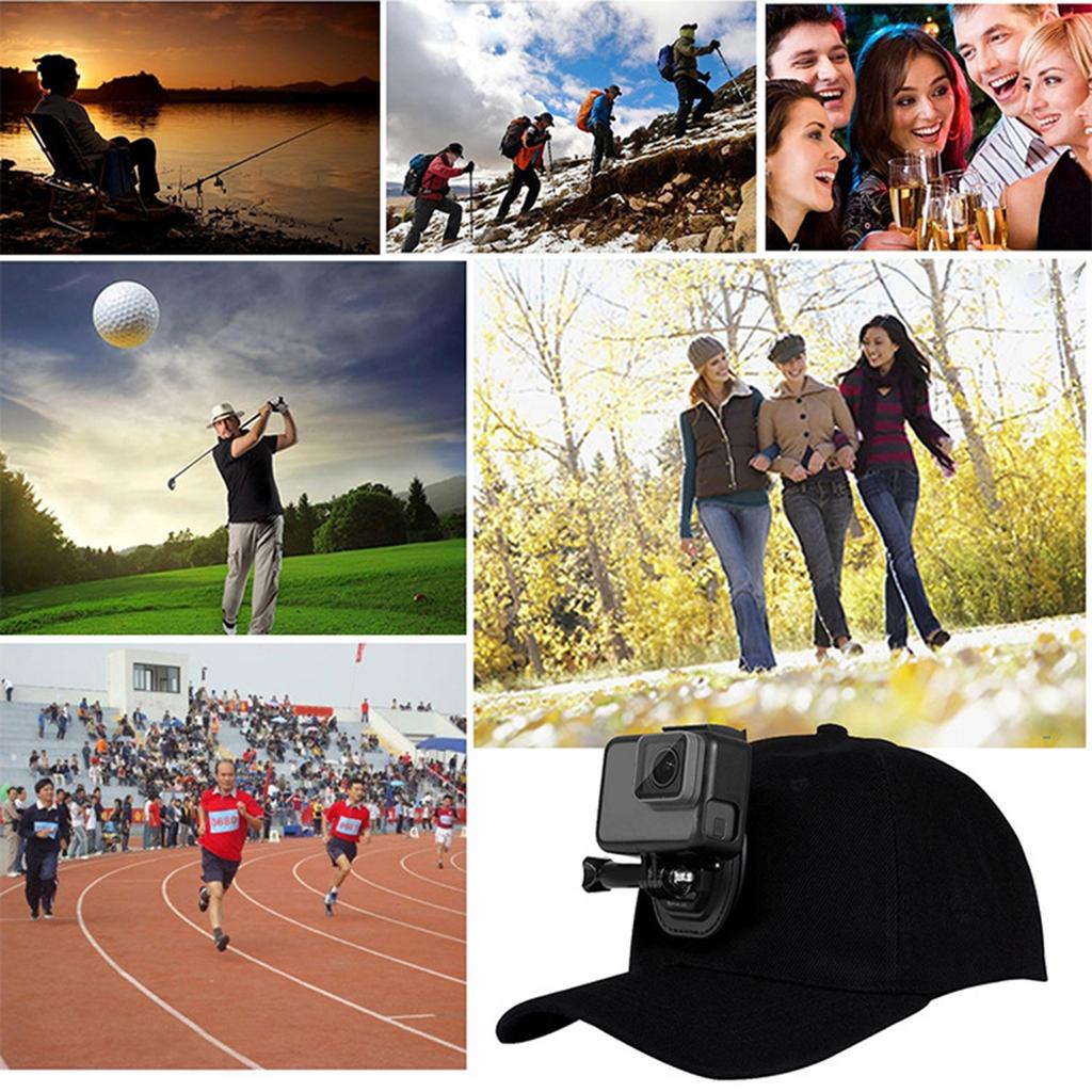 Canvas Sun Hats Adjustable for Head Strap Sports Action Camera For -DJI Osmo