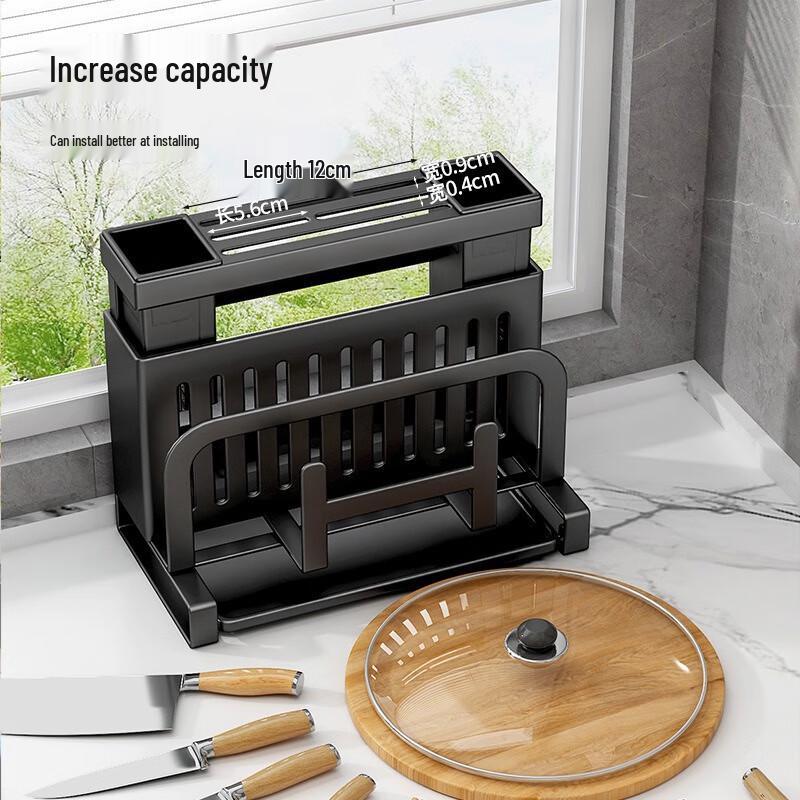 Stainless Steel Wall-Mounted Kitchen Storage Rack