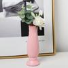Nordic Style Petal-Shaped Drop-Resistant Plastic Vase - Minimalist Imitation Porcelain Flower Pot for Home Décor