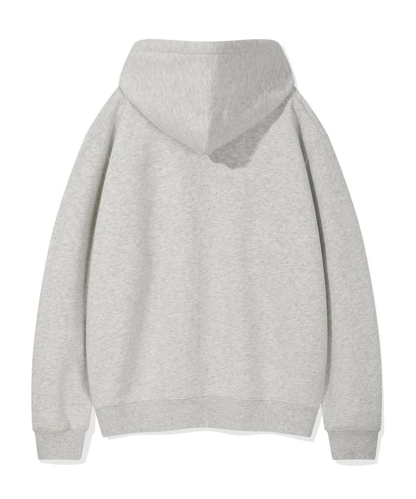 Wacky Willy Signature Kiki Wappen Zip-Up Hoodie Light Gray