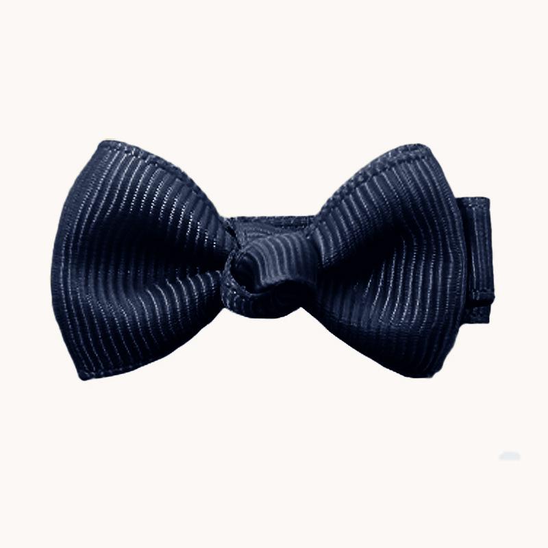 Twist Taille Geripptes Band Schleife Baby Haarspange – Niedlicher Handgemachter Kinder Kopfschmuck