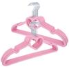 NUOLUX 20-Pack Pink Heart-Shaped Plastic Clothes Hangers with Non-Slip Grips - Perfect for Laundry, Clothes Organization, and Indoor/Outdoor Use. Suit