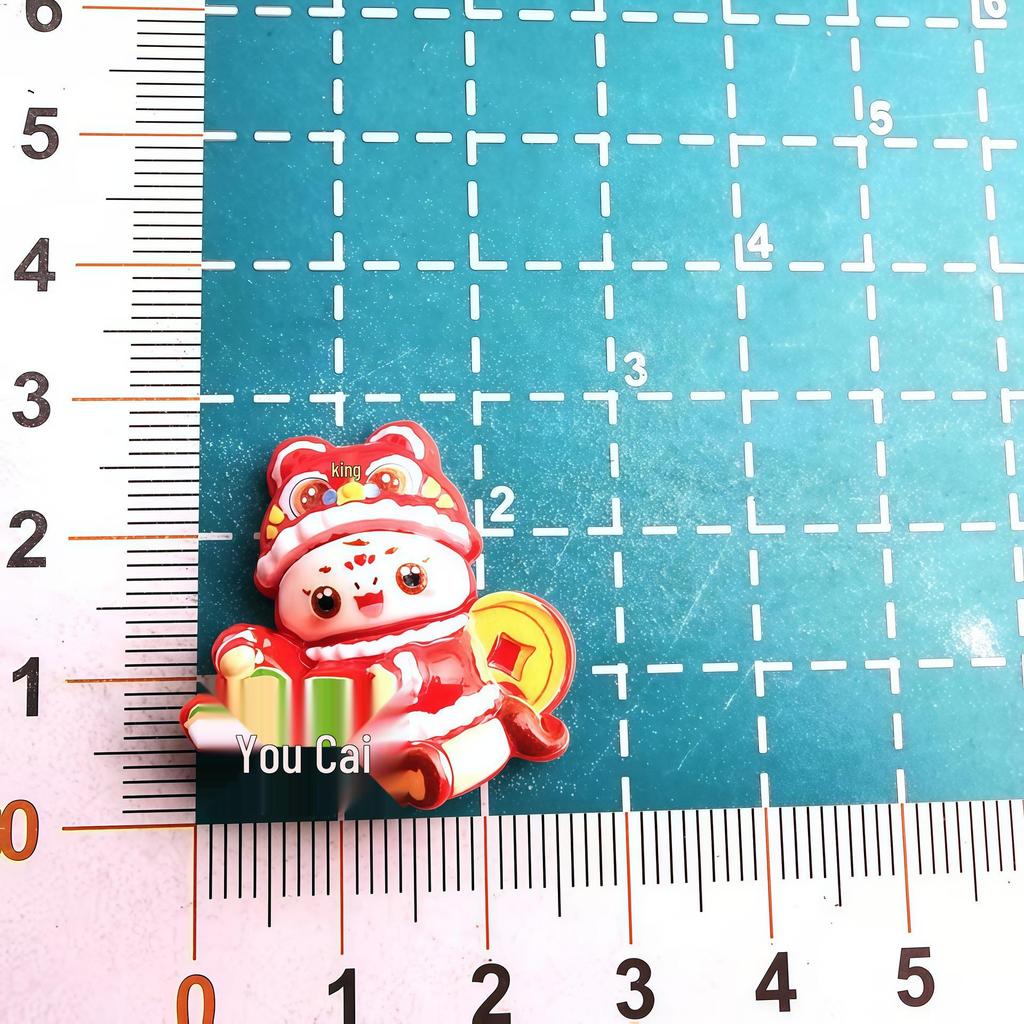 2025 Star Keychain & DIY Hair Accessories - Cartoon Dragon Baby Drip Oil Hair Ties & Resin Charms