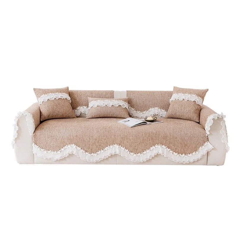 Chenille Sofa Cushion Cover Non-slip All Season Leather 2026
