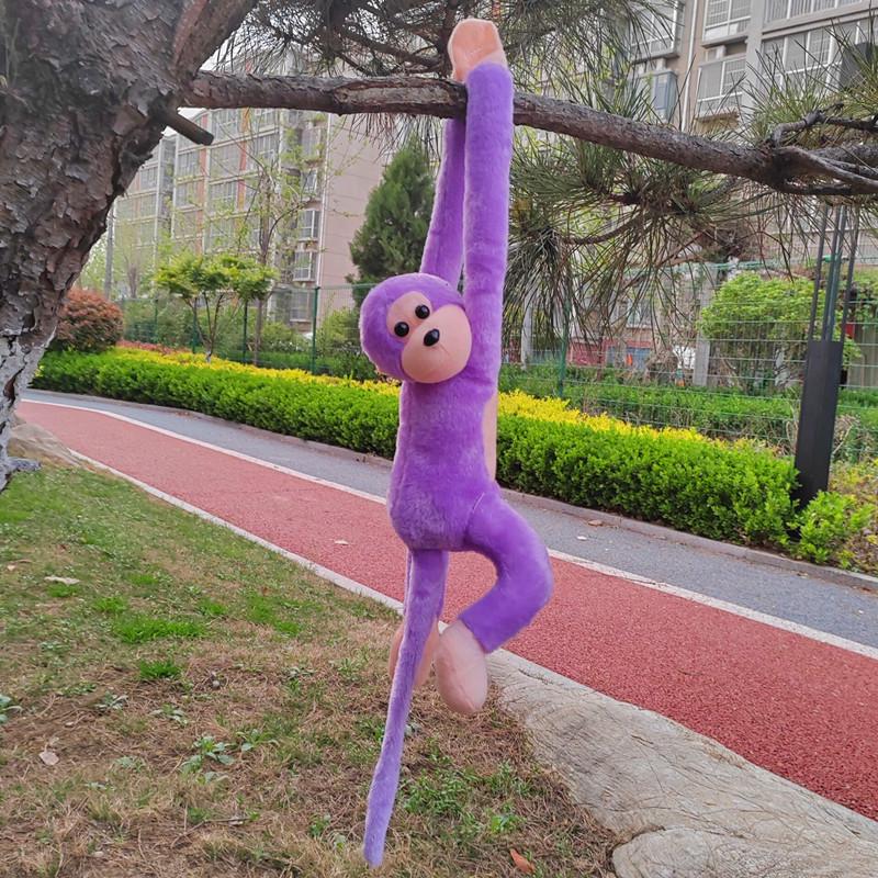 Colorful Long-Arm Monkey Plush Toy Hanging Curtain Decor