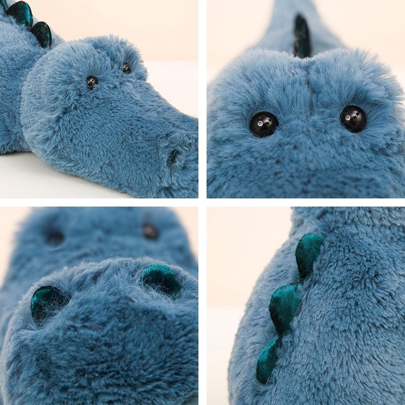 Soft Crocodile Plush Toy Children'S Gift Living Room Blue Crocodile Doll Throw Pillow Doll