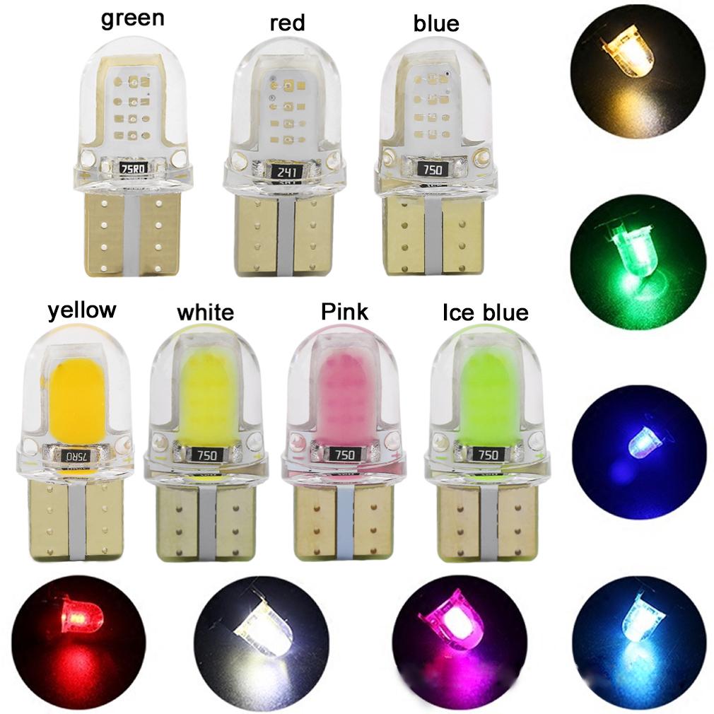 Buy KC 10pcs/set Waterproof Short Type Silicone Car LED Bulbs License