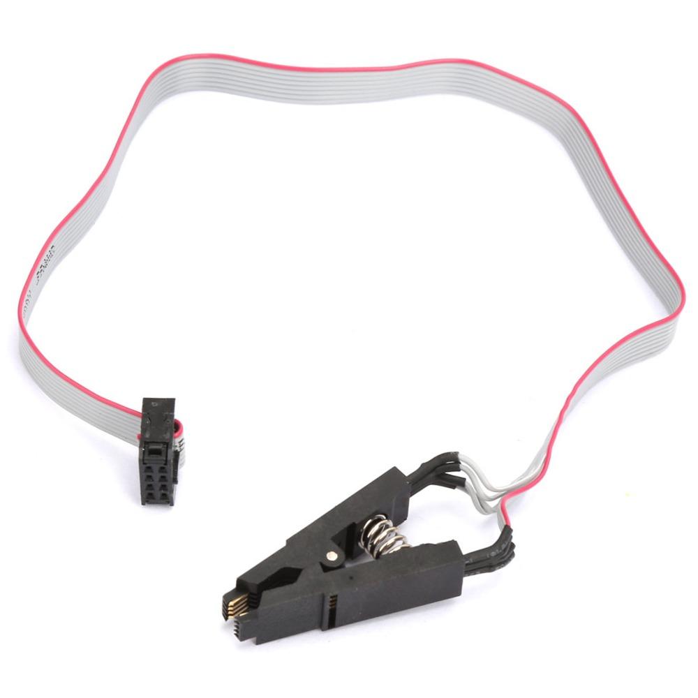 with 2 Adapter Board Flash Chip IC Test Clip Adapter SOIC 8 / SOP8 Clip for BIOS/24/25/93 Flash Chip IC Test Clip Adapter