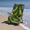 Strandtuch Gurkenmuster Sonnenschutz Winddicht Geeignet für Schwimmbad Camping Reise Decke