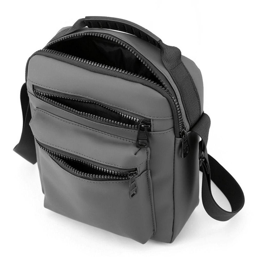 Multifunctional Nylon Shoulder Bag Korean Style Small Square Bag Simple Men Crossbody Bag  Business
