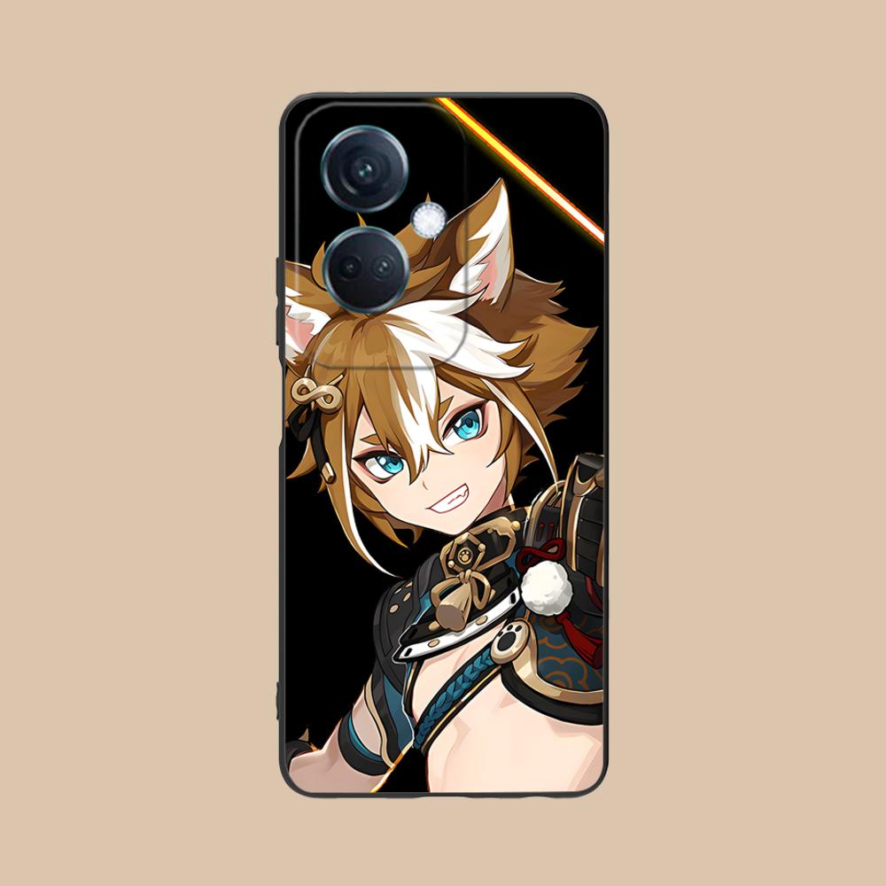 Game GI Gorou Mobile Phone Case for OPPO Find X9 X8 X7 X6 X5 X3 X2 Plus s Pro Ultra Lite Colorful Printing Cover Pretty Luxury