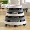Heavy-Duty Plastic Rolling Plant Pot Caddy
