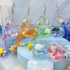 Seahorse Sea Turtle Devil Fishes Fish Tank Keychain Three Pendant Dimensional