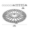 11.5in Rear Brake Rotor Disc Round Rear Brake Rotor Disc For Harley-Davidson Sportsters 1984-2010 Touring 2000-2007 Dyna 92-17