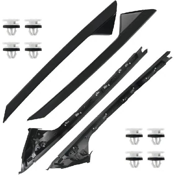 A-Pillar Trim Molding Windshield Kit for Ford Explorer 2011- Left Right Replace BB5Z7803145AA BB5Z7803144AA