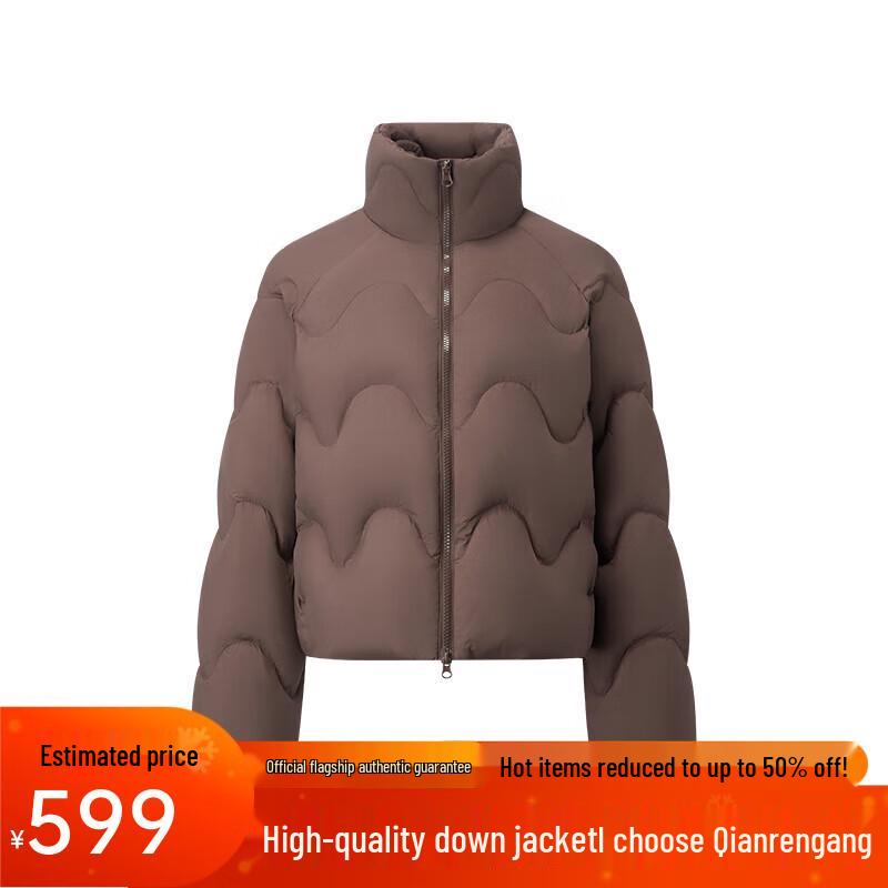 

Qianrengang 2025 Autumn/Winter Women s Stand-Collar Down Jacket XL (175)
