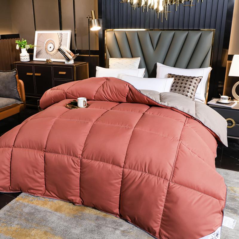 Hotel Luxury Microfiber Quilt - Thick Warm Winter & Spring/Autumn Comforter for All Seasons