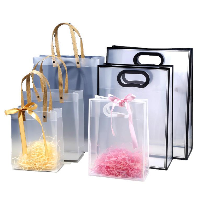 High-End Frosted PVC Tote Bag - Transparent Goddess Day Gift Souvenir