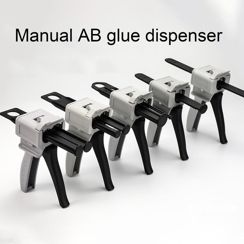 50ml Manuelles Klebstoffspender-Set, Werkzeuge zum Mischen und Dosieren von Abdrücken, Klebstoffapplikator, Hand