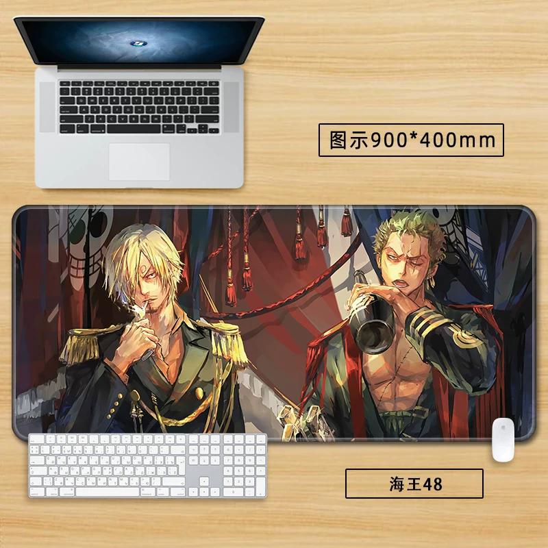 Anime Merchandise ONE PIECE Office Mouse Pad Oversized Boys Nautical King Animation Game Roronoa Zoro Computer Keyboard Cute Large Desktop Table Mat