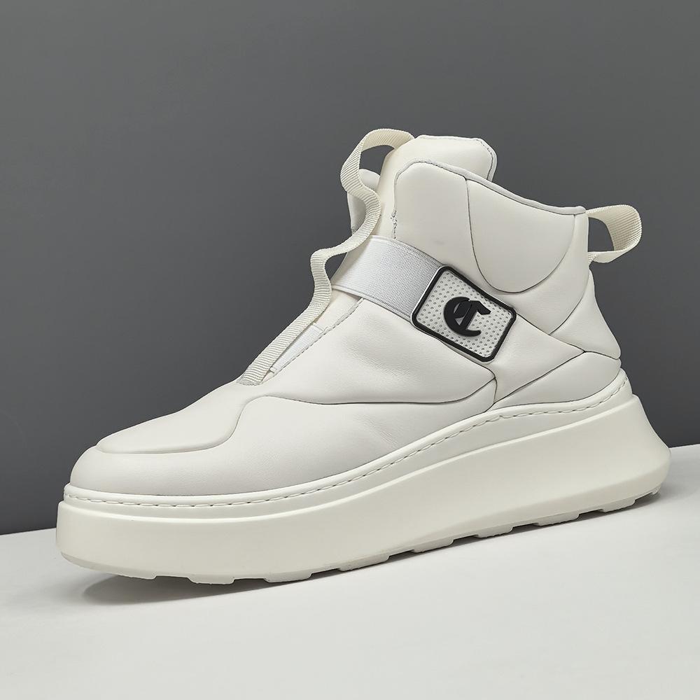 High-top casual shoes thick baseplate shoes trendy shoes autumn and winter high-top shoes 38