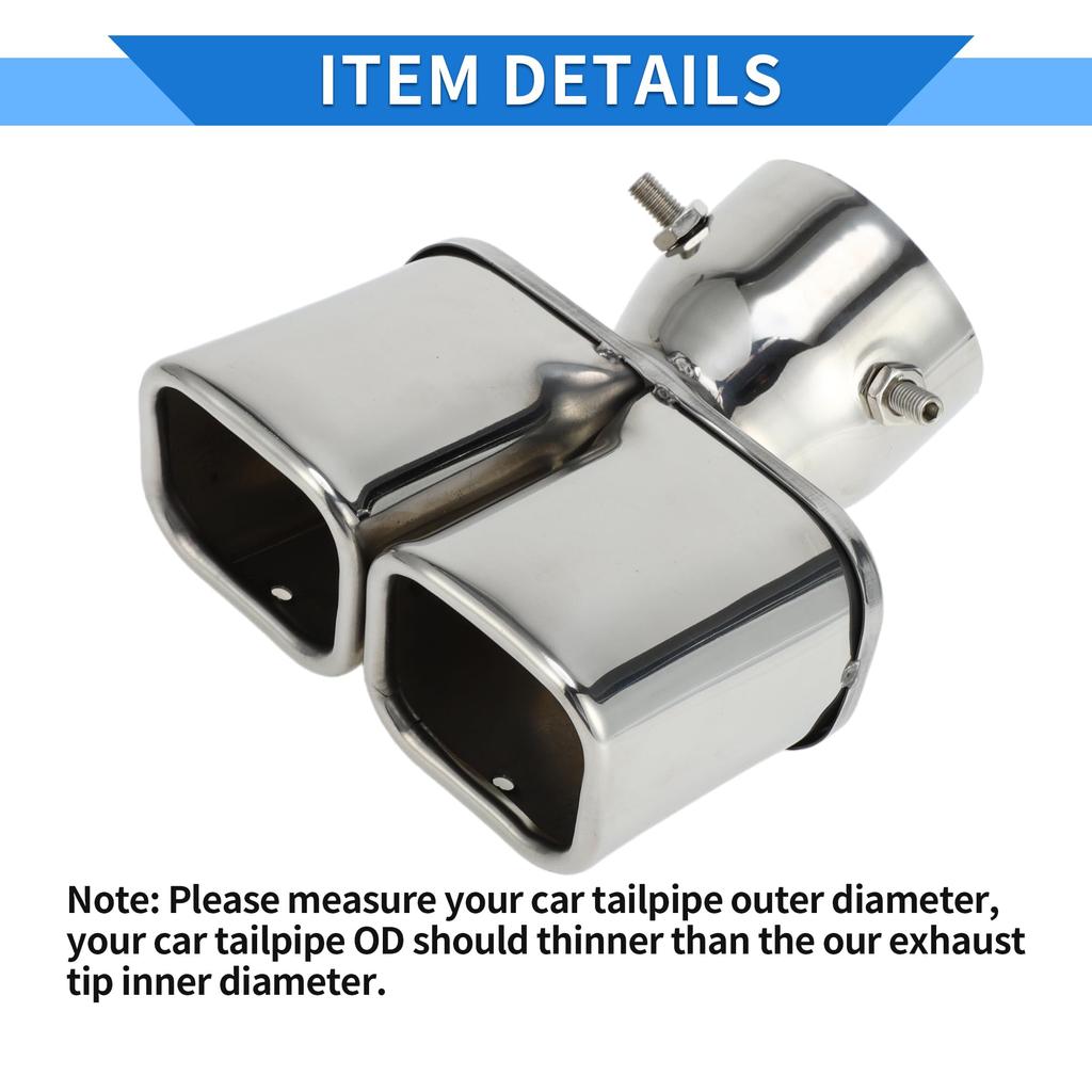 VekAuto Car Exhaust Tail Muffler for Toyota Land Cruiser Prado GDJ/TRJ150 Series 1pc Square