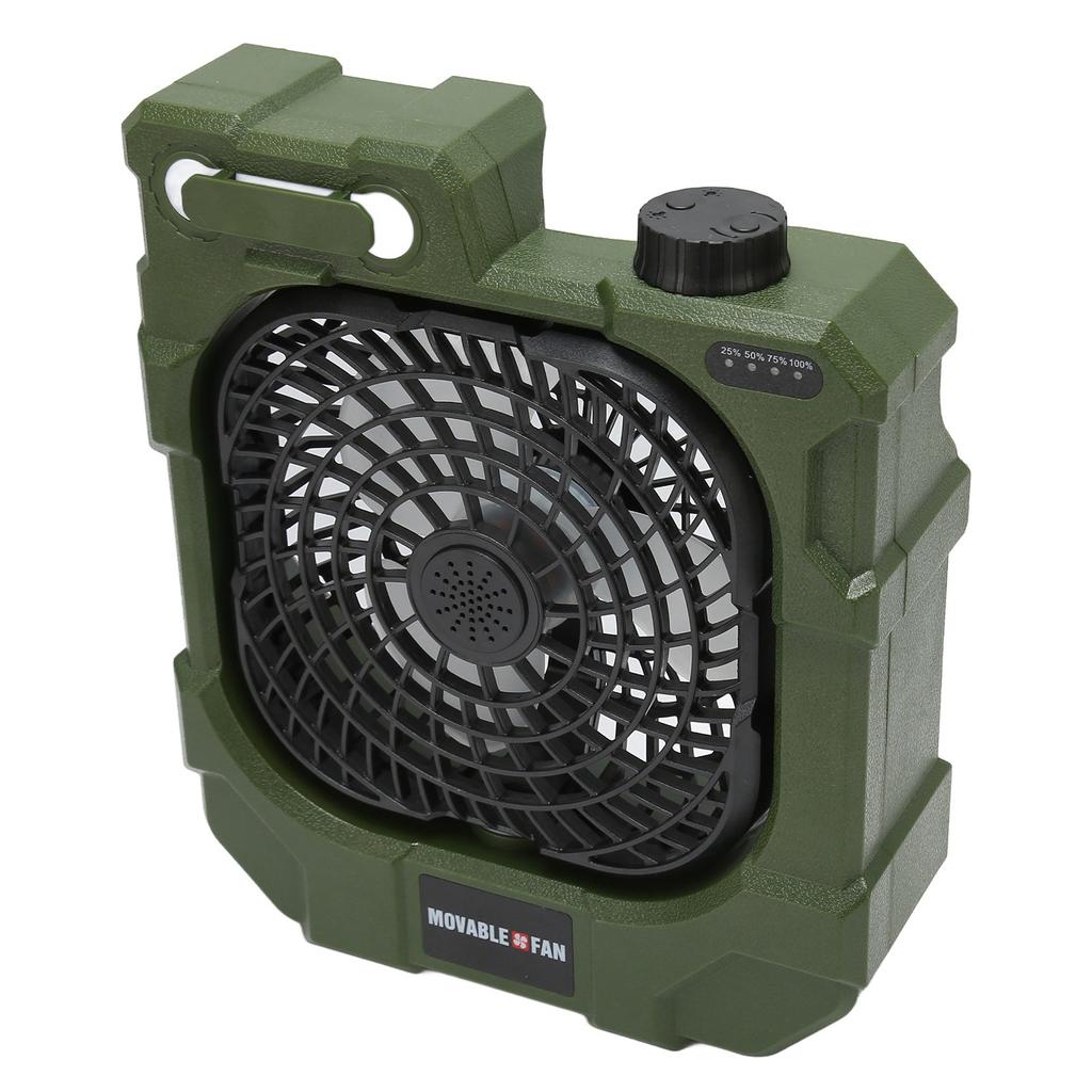Camping Fan Rechargeable Portable Super Quiet 270 Degree Auto Rotation USB Cooling Fan with LED