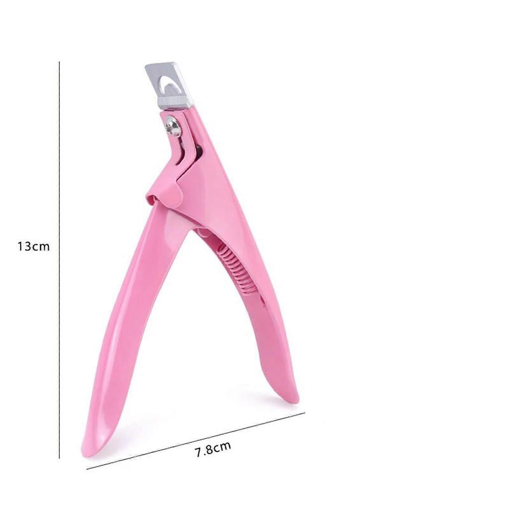 Professional Stainless Steel Nail Clipper for Manicure with Adjustable Spring, Colorful False Tip Cutter