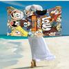 Personalized customized proof beach towel with The Loud House pattern - soft, absorbent,quick-drying,perfect swimming,camping&bathing