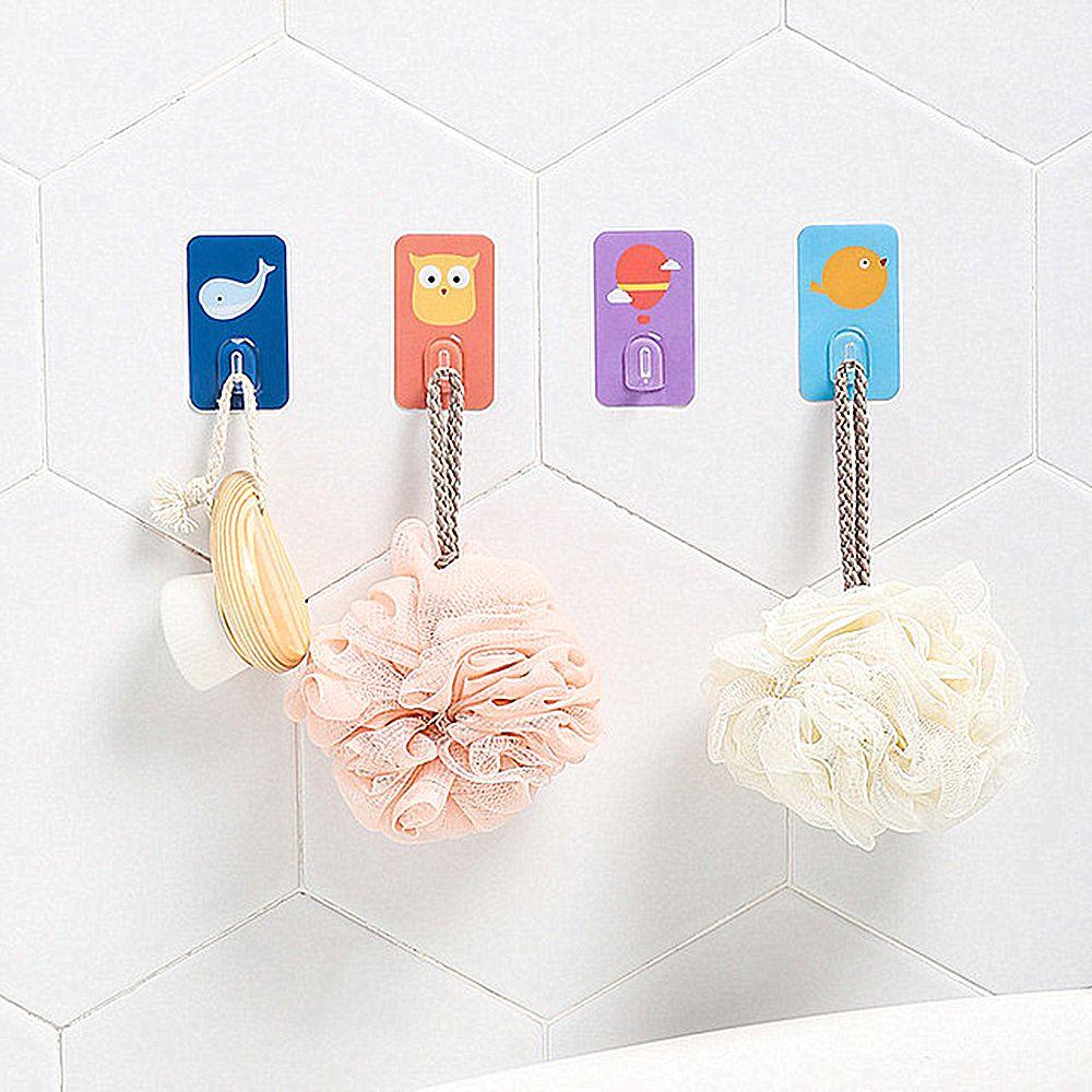 

Animal Bathroom Kitchen Supplies Free Punching Wall Hanger Non-Marking Adhesive Wall Hook Cartoon whale