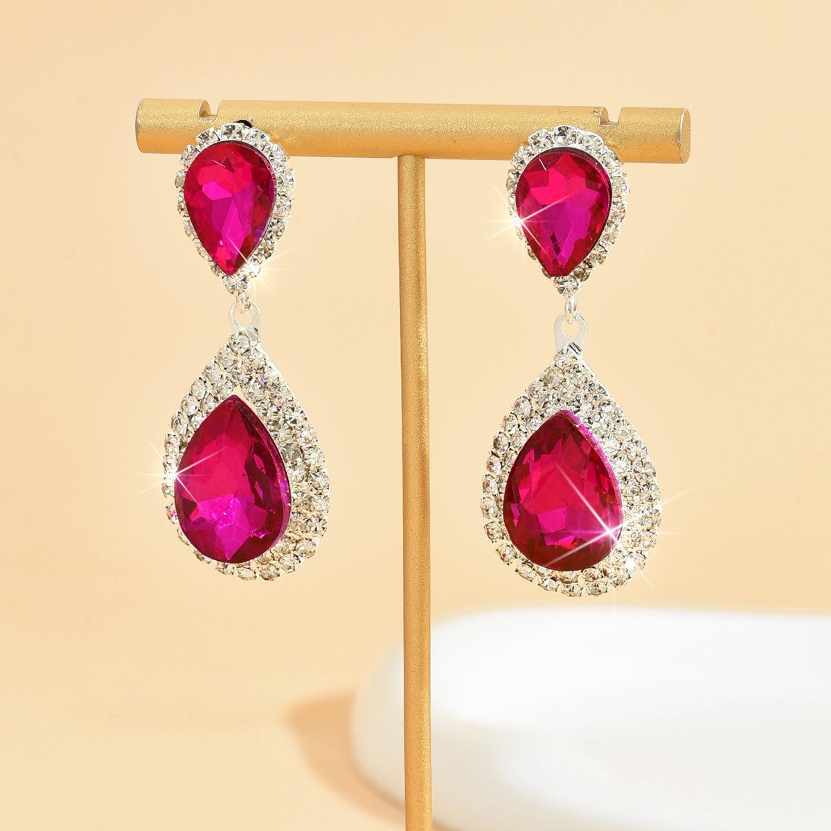 Elegant Bride Silver Tassel Earrings: African-Inspired, Diamond-Studded, European & American Style