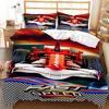 Speed Sports Car Duvet Cover Set King Queen Size 3D Extreme Sports Luxury Motorcycle For Kids Boys Teens Polyester Bedding Set