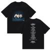 Rapper Nes Pour Briller L2B Tour 2026 Grafische T-Shirts Herren Hip Hop Popmusik Kurzarm-T-Shirt Baumwoll-T-Shirts Streetwear