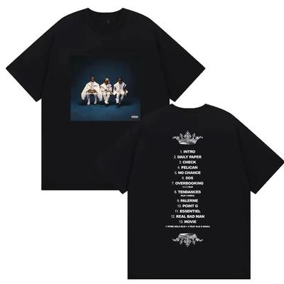 Rapper Nes Pour Briller L2B Tour 2026 Grafische T-Shirts Herren Hip Hop Popmusik Kurzarm-T-Shirt Baumwoll-T-Shirts Streetwear